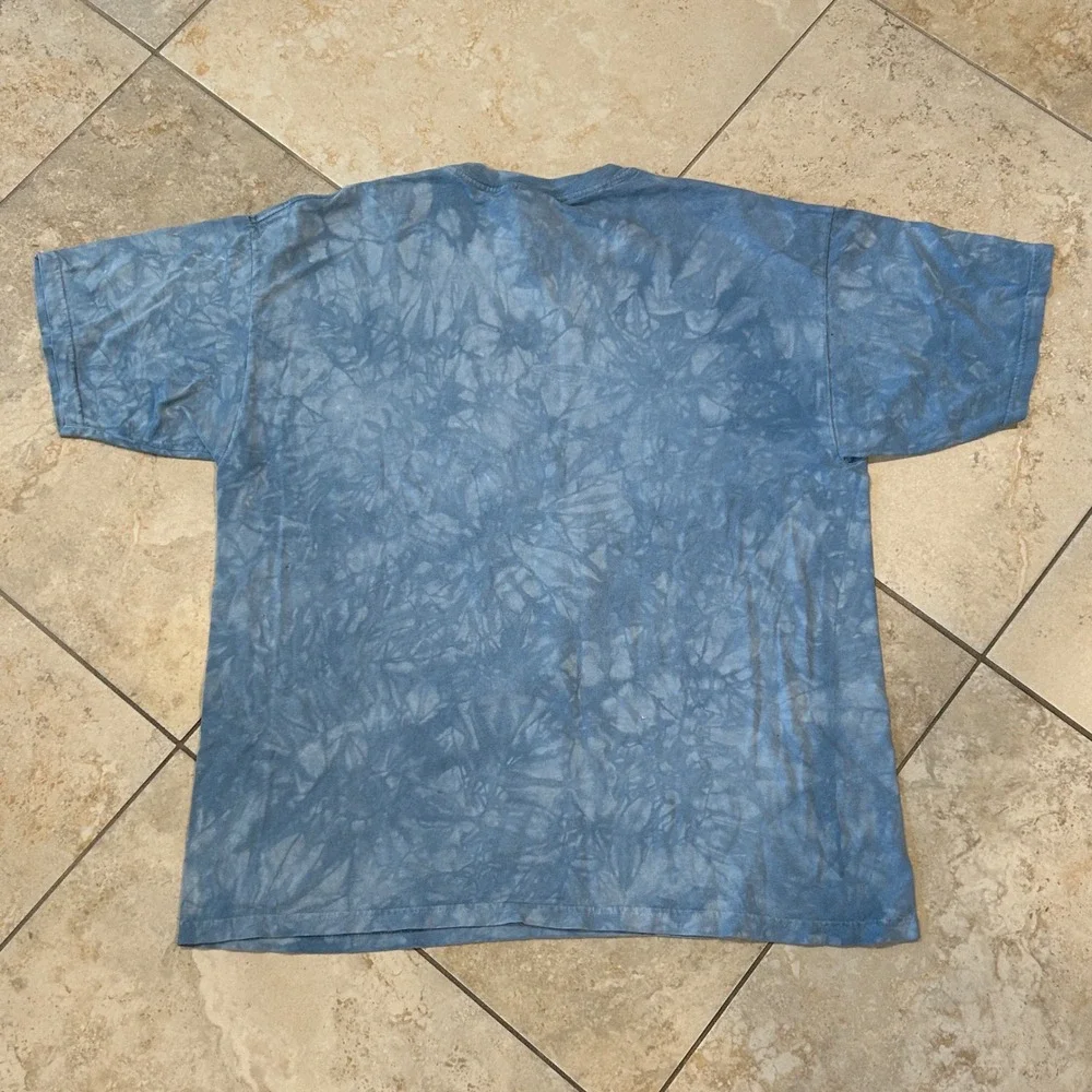 Gildan Nature Shirt Mens XL Blue Mountain White Tiger Ultra Cotton Heavyweight